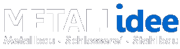 Logo, METALLidee - Meisterbetrieb - Metallbau, Schlosserei, Stahlbau für Norderstedt, Quickborn, Hamburg, Schleswig-Holstein